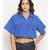 plain Blue Cotton   Top