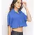 plain Blue Cotton   Top