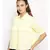plain Yellow Polyester   Shirt