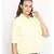 plain Yellow Polyester   Shirt