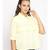 plain Yellow Polyester   Shirt