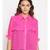 embroidered Pink Polyester   Shirt