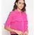embroidered Pink Polyester   Shirt