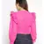 embroidered Pink Polyester   Top