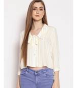 printed Yellow Viscose   Shirt