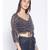 printed Black Polyester   Top