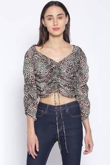printed Multicolor Polyester   Top