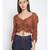 plain Brown Viscose   Top
