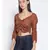 plain Brown Viscose   Top