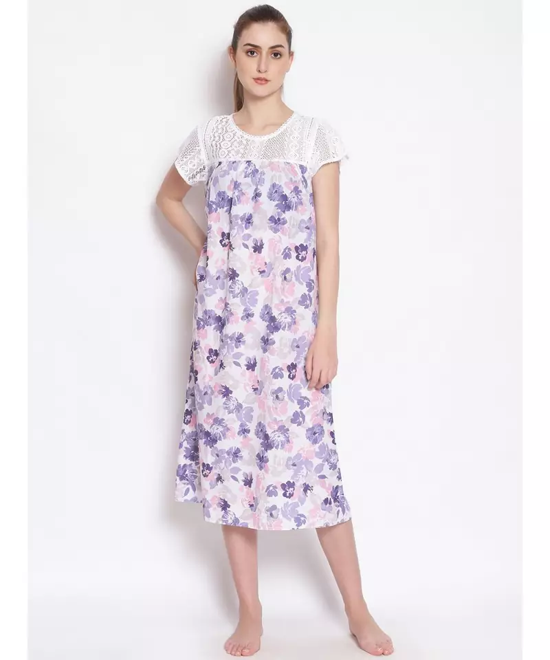 printed Multicolor Cotton   Dress