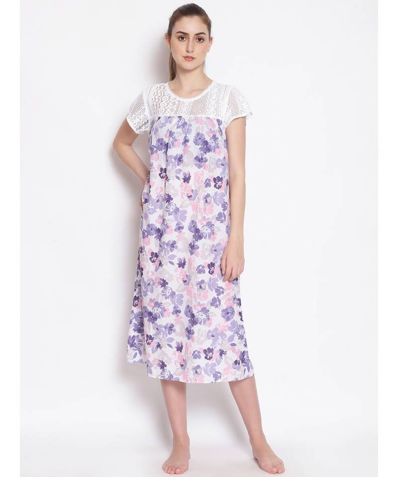 printed Multicolor Cotton   Dress