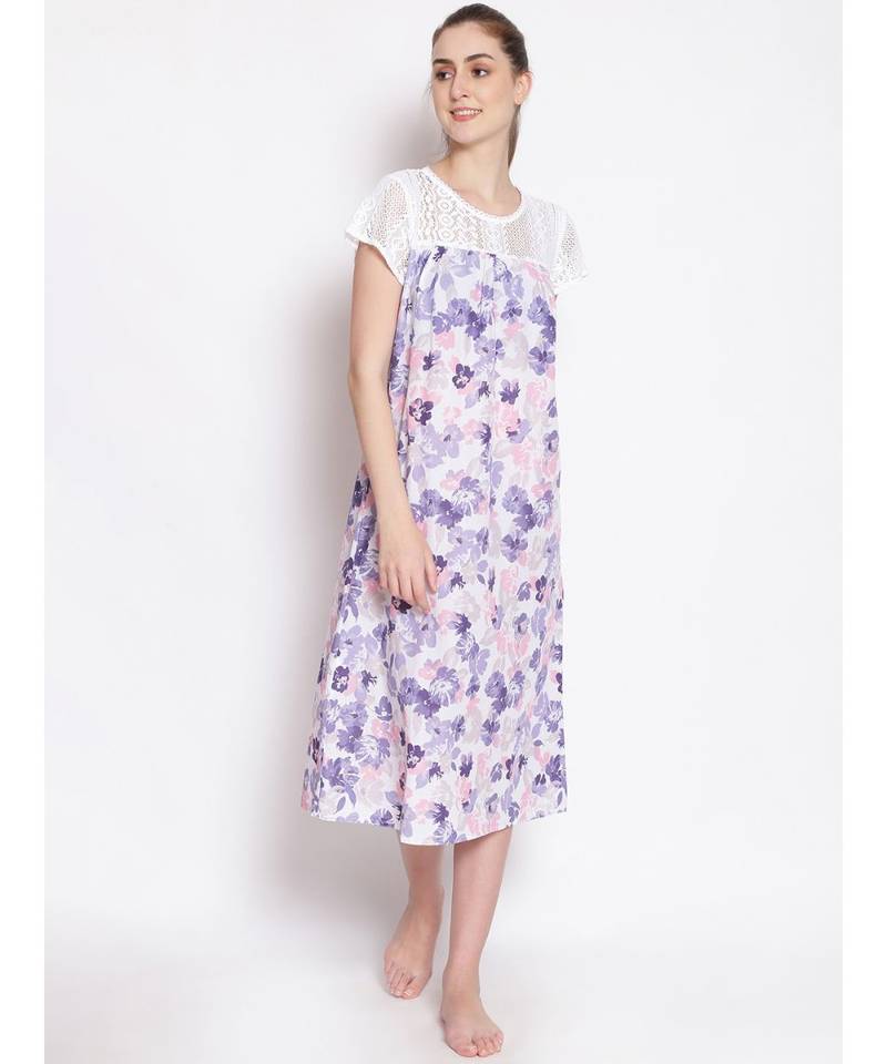 printed Multicolor Cotton   Dress