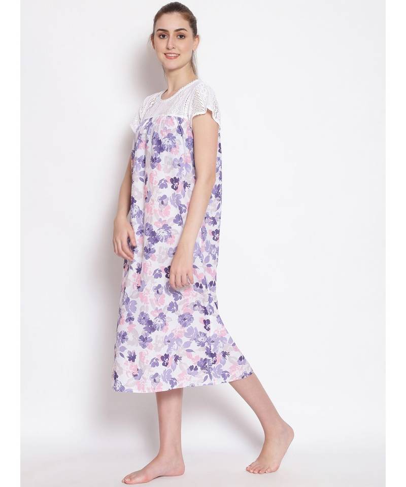 printed Multicolor Cotton   Dress