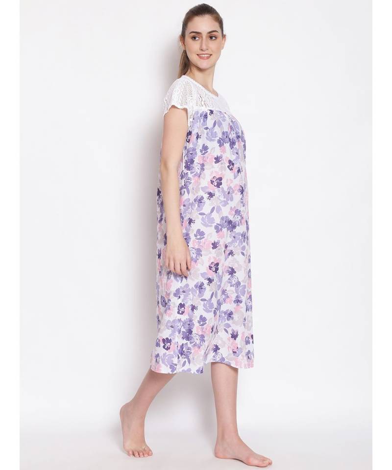printed Multicolor Cotton   Dress