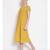 plain Yellow Cotton   Dress