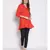 plain Red Cotton   Tunic