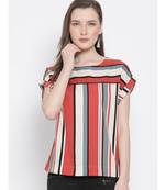printed Multicolor Polyester   Top