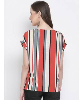 printed Multicolor Polyester   Top 5
