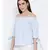 printed Blue Cotton   Top