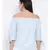 printed Blue Cotton   Top