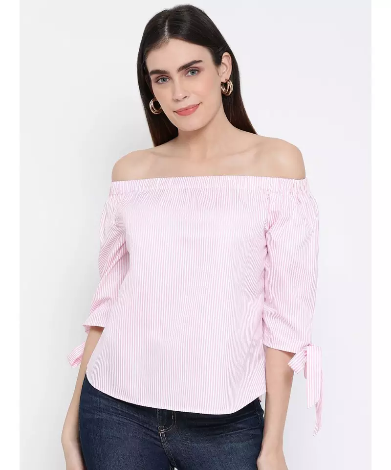 printed Pink Cotton   Top