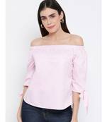 printed Pink Cotton   Top