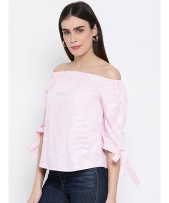 printed Pink Cotton   Top 3