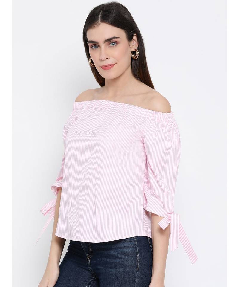 printed Pink Cotton   Top