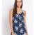 printed blue Polyester   Top