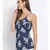 printed blue Polyester   Top
