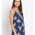 printed blue Polyester   Top