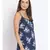 printed blue Polyester   Top