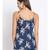 printed blue Polyester   Top