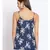 printed blue Polyester   Top