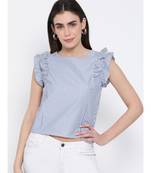 printed White Cotton   Top