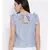 printed White Cotton   Top