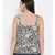printed Black Viscose   Top