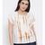 printed Beige Polyester   Top
