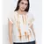 printed Beige Polyester   Top