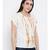 printed Beige Polyester   Top
