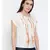 printed Beige Polyester   Top