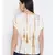 printed Beige Polyester   Top