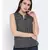 printed Black Cotton   Top
