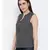 printed Black Cotton   Top