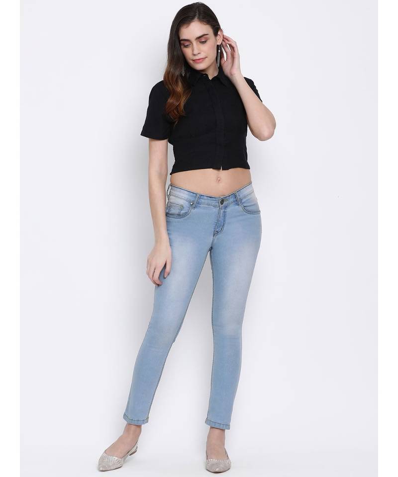 plain Black Cotton   Shirt