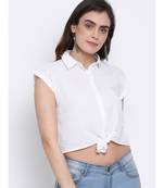 plain White Cotton   Shirt