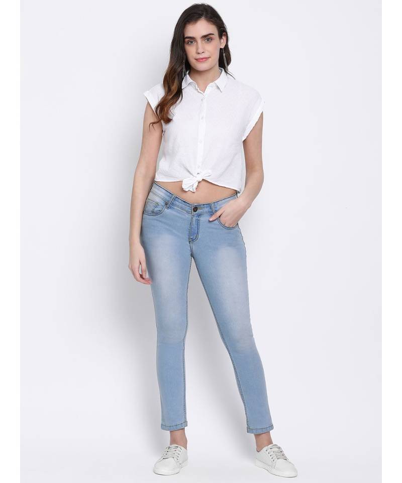 plain White Cotton   Shirt