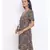 printed Black Polyester   Dress