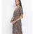 printed Black Polyester   Dress