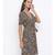 printed Black Polyester   Dress